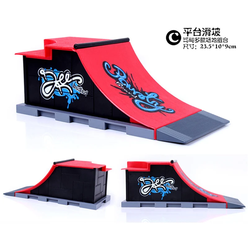 Модель с платформа + односторонний наклон запчасти для скейтборда парка Tech Deck