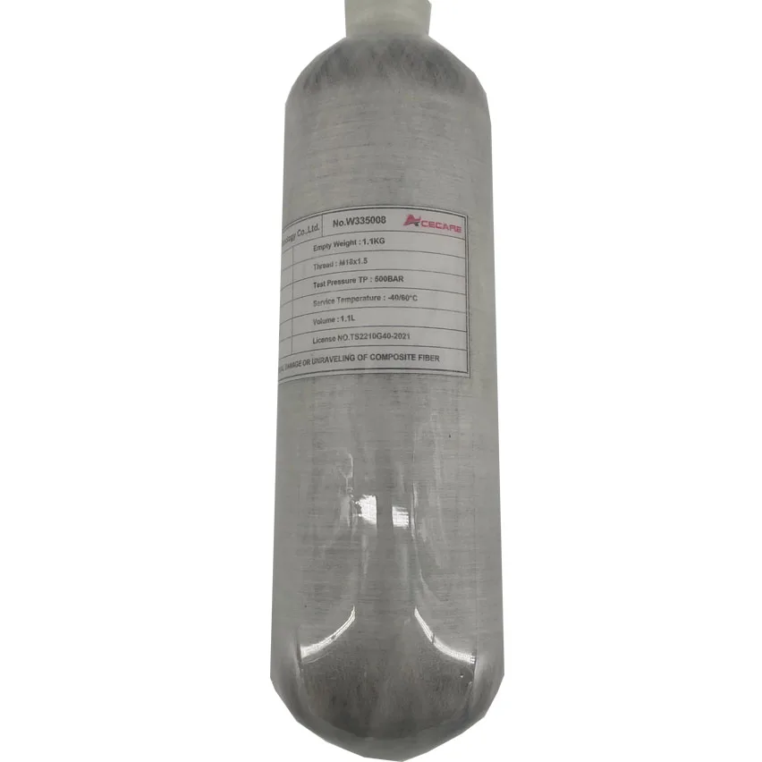 1.1L Tank AC30111 мини акваланга Pcp клапан 1,1 Пейнтбол Pcp воздушный бак 4500psi воздушная винтовка углеродное волокно цилиндр для дайвинга Pcp Кондор клапан - Цвет: 1.1L Tank