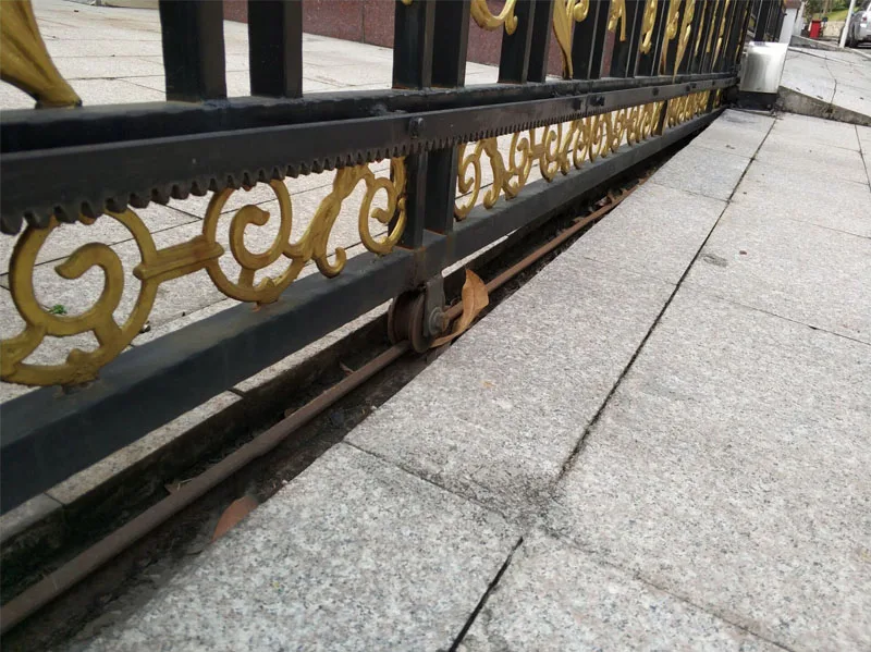 GALO 500 кг привод шестерни раздвижные ворота открывалка/электрические ворота двигатели DC 24 В с 2 пультом дистанционного управления 1 фотоэлемент 1 мигающая лампа опционально