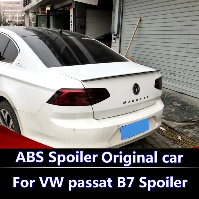Для VFor VW Passat B7 2012-2015 спойлер высокого качества ABS Материал заднее крыло автомобиля