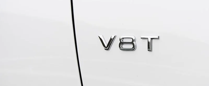 2 шт./лот ABS V6T V8T V10 автомобильный боковой корпус украшения эмблема наклейка для Audi