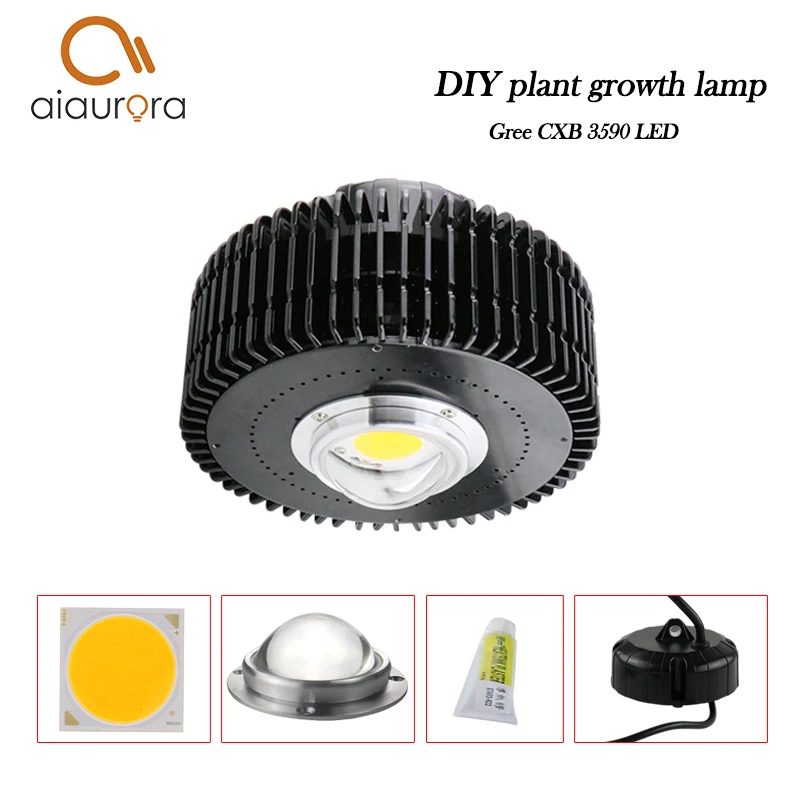 CREE CXB3590 100W COB светодиодный Grow светильник полный спектр Светодиодные промышленные