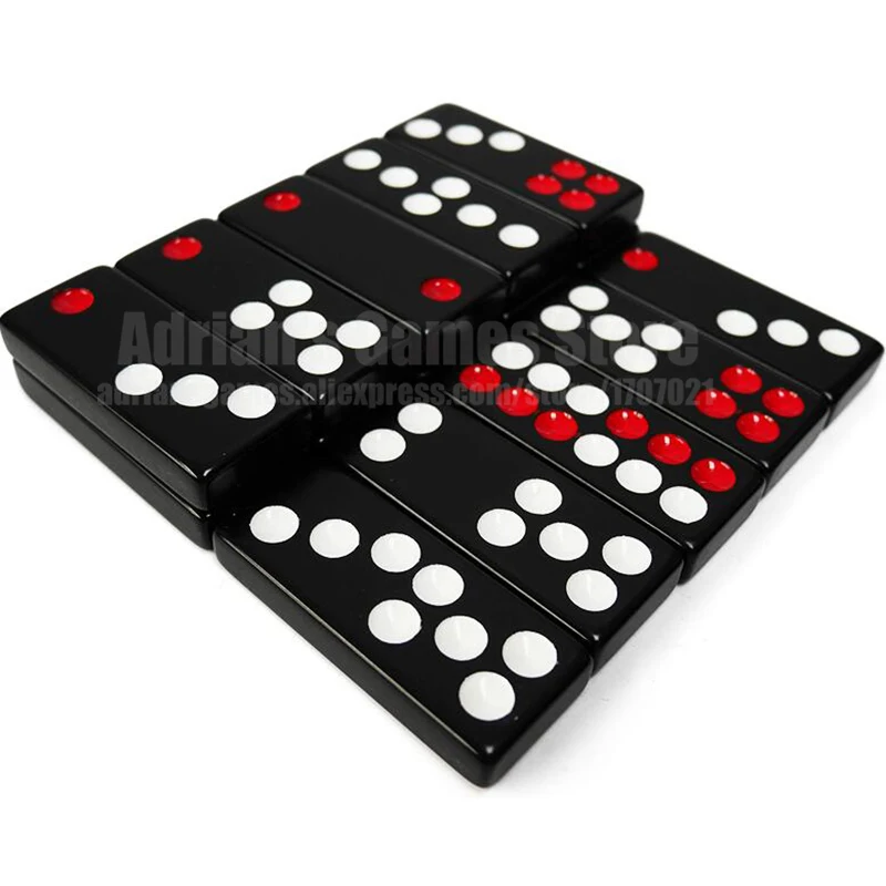 4 размера черный домино Пай Гоу 32 шт с 2 кубиками Настольная Игра игры Jogos de