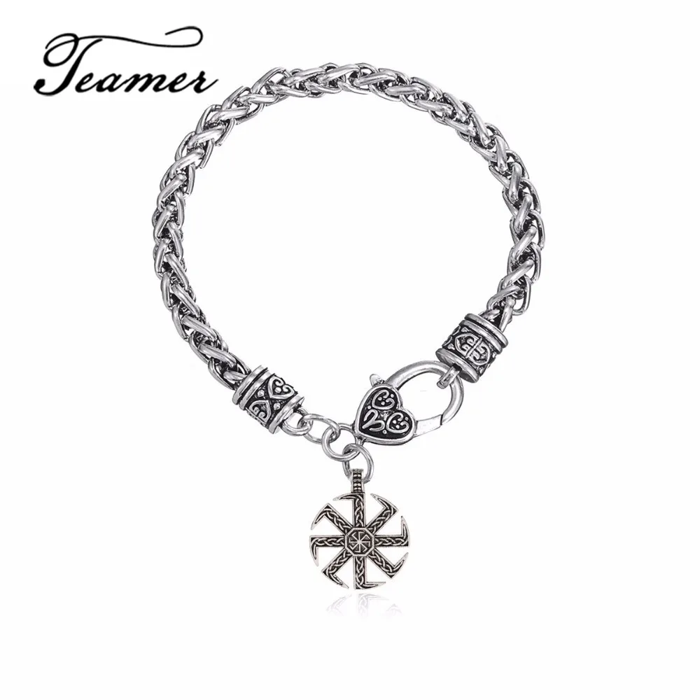 Teamer New Antique Sun сверхнатуральные Подвесные Браслеты Talisman Amulet руны викингов