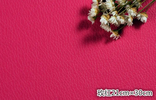21cm30cm rose red Самоклеящаяся кожа для ремонта дивана, заплатка для ремонта автокресла, кожаная кровать, кожа, для ремонта, из искусственной кожи - Цвет: 21cm30cm rose red