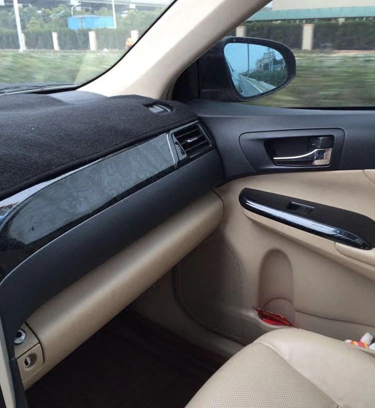HighQuality mahogany cherry wood carbon fiber 3D interior trim special modified car parts accessories for Toyota Camry 2012-2015 |