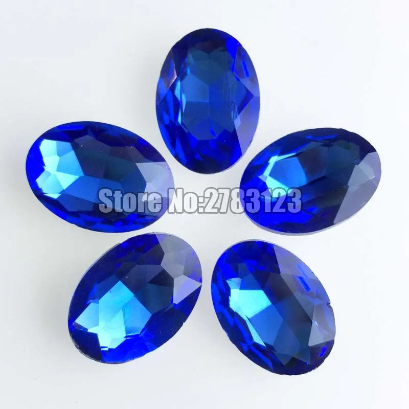 

Factory sales AAA Glass Crystal light blue color oval shape pointback rhinestones,diy/nail art/Clothing accessories SWOP012