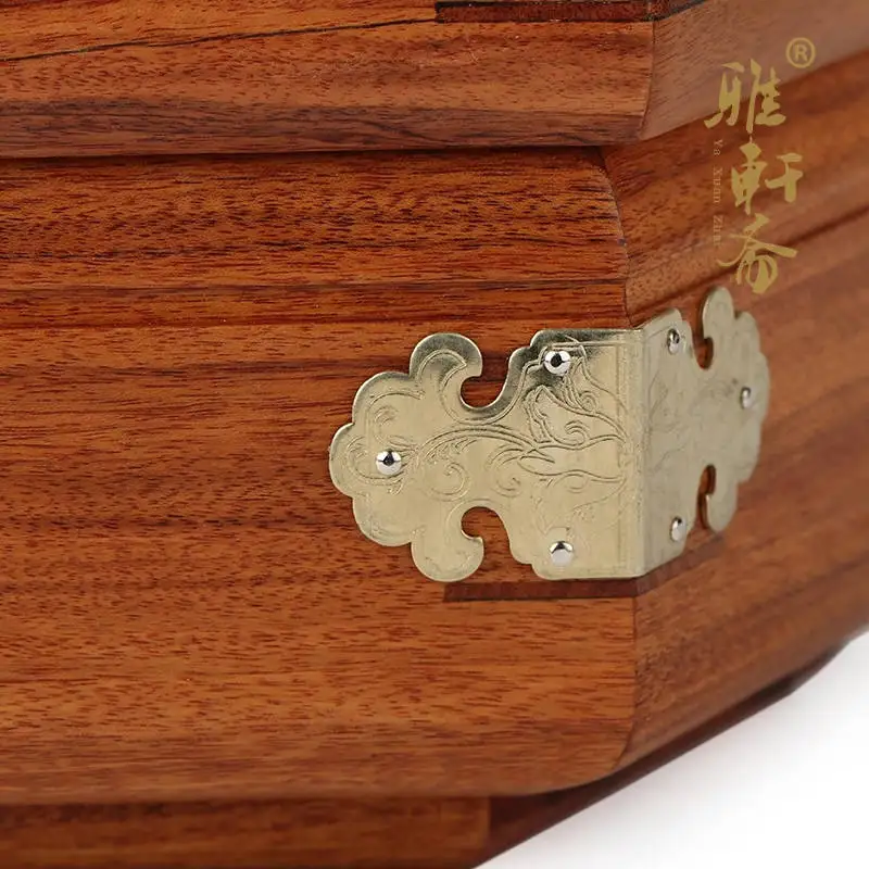 Коробка для ювелирных изделий под старину розовое дерево красное шкатулка с