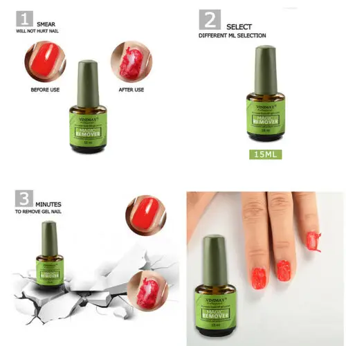 15 мл Burst Magic Remove УФ-гель для ногтей Magic Remover Soak off базовое верхнее покрытие Гель-лак праймер для ногтей