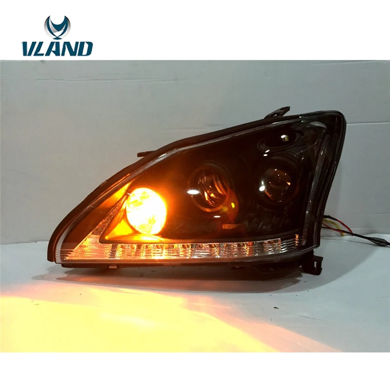 VLAND Factopry для автомобиля фара Lexus RX350 2004 2005 2006 2009 светодиодный DRL H7 ксеноновая лампа |