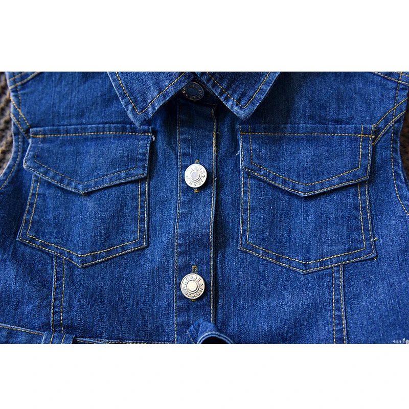 Girls Dresses 2020 Summer New Children's Clothing Simple Comfortable Sleeveless Vest Denim Dress | Детская одежда и обувь