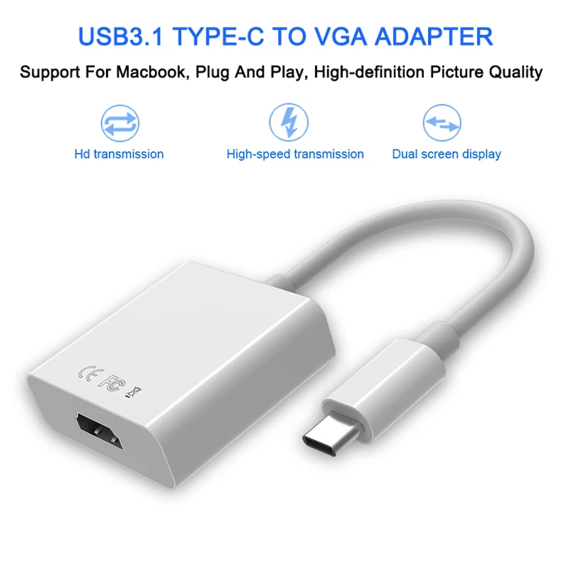 Кабель Переходник USB 3 1 стандарта штекер HDMI 2K * 4K с внутренним интерфейсом для