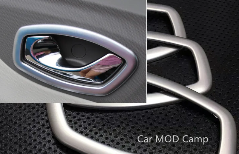 Для Renault Captur Kaptur Samsung QM3 2013-2018 ABS матовая внутренняя дверная ручка рама крышка
