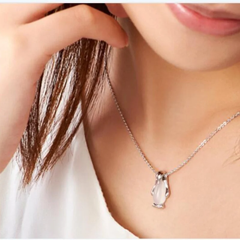 Женское Ожерелье SUTEYI с искусственным серебром и опалом в виде животного для