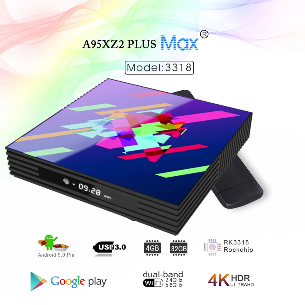 Android 9 0 Smart Tv Box A95XZ2PLUS Bluethooth 2 4/5 0G Wi Fi Google Play TouYube HD 4K USB 3 с голосовой пульт