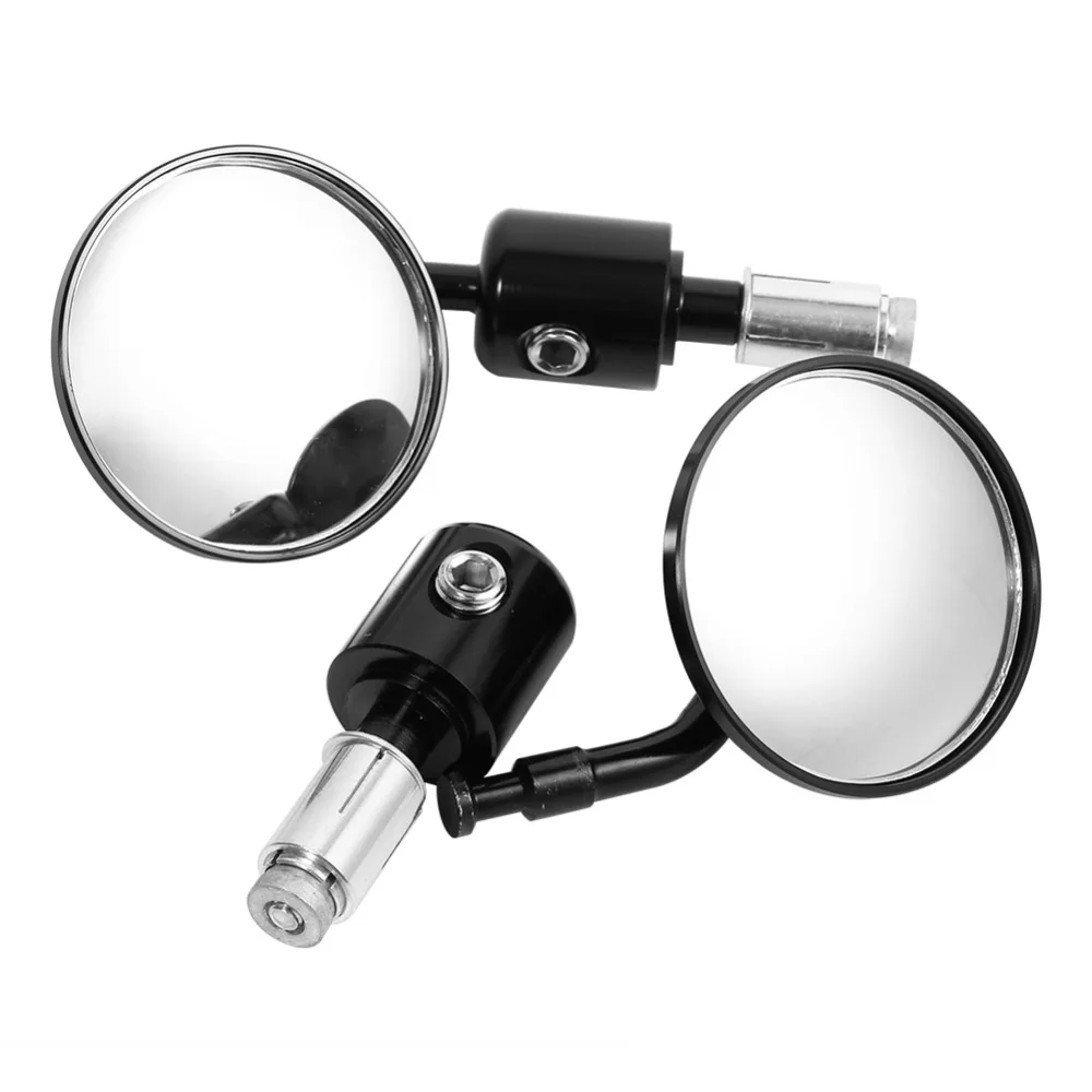 1 Pair 7/8&quot Motorcycle Rearview Mirror Round Handlebar Bar End Rear View Mirrors Bike Motorbike Side Car Accessories | Автомобили и