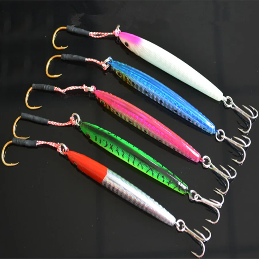 5 шт. * 8 см/14 г Рыбалка металлические приманки Отсадочные ложка с 3D Средства ухода