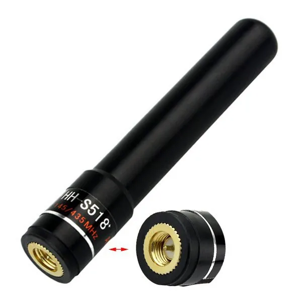 SMA-M Двухдиапазонная радио антенна HH-S518+ 2.0dBi 145/435MHz для YAESU VX-1R Baofeng TF-UV985 Baofeng BF-UV3R радио