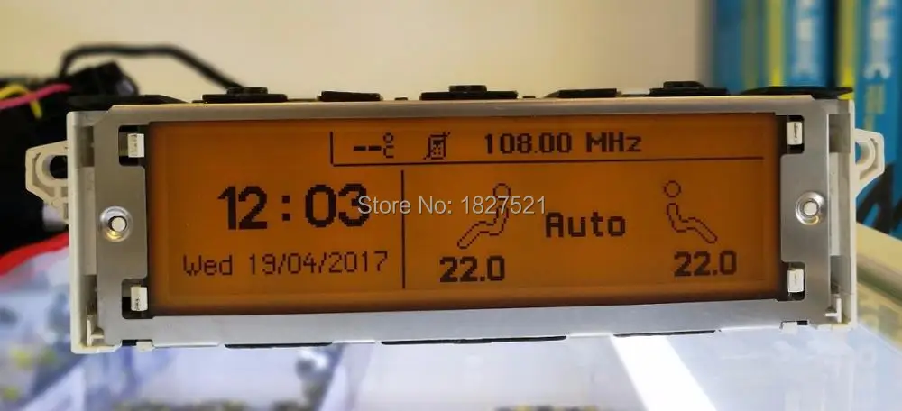 Совершенно новый! Желтый экран с поддержкой USB Dual zone Air Bluetooth дисплей монитор 12