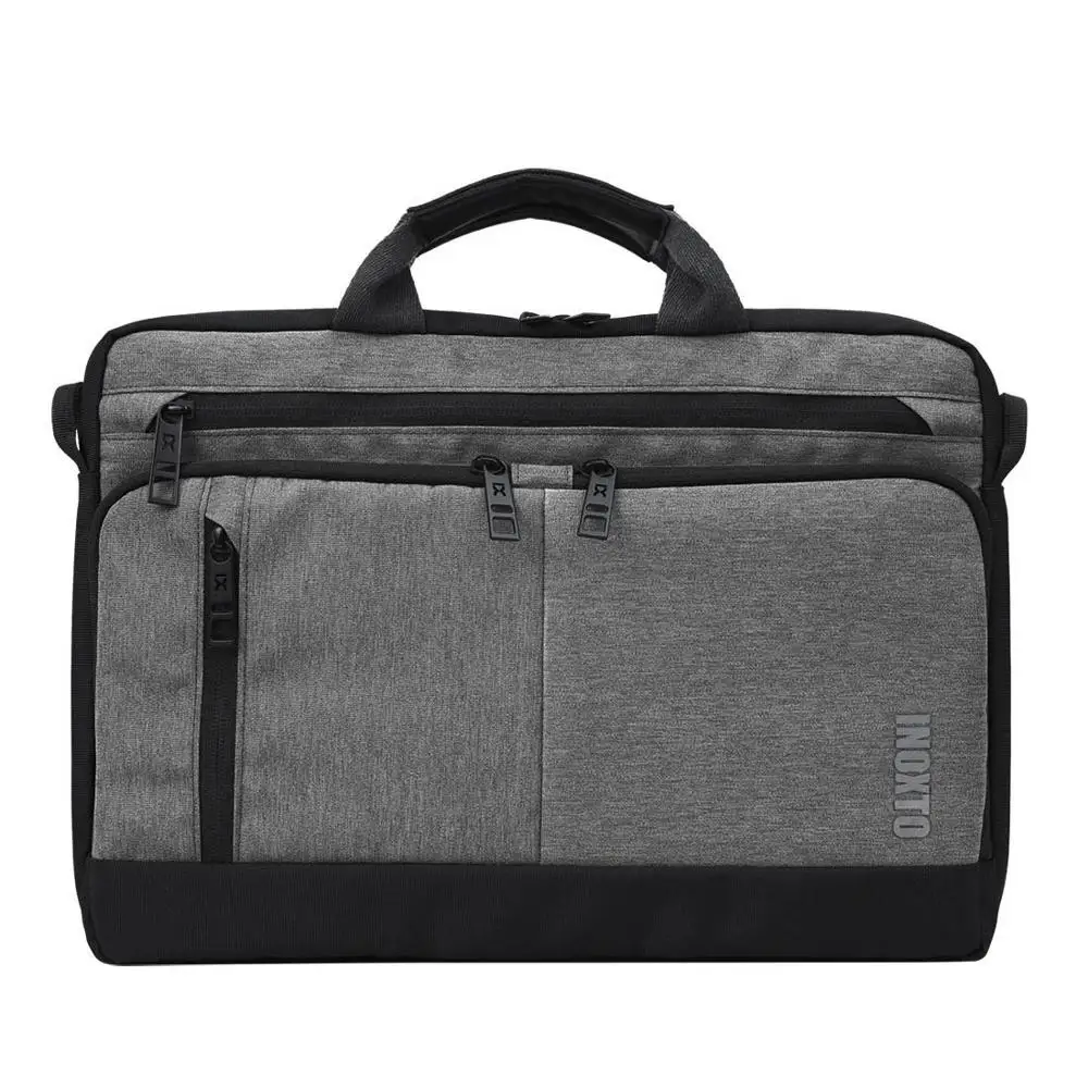 Gray IX многофункциональные Мужские портфели 14 дюймов Сумка для ноутбука мужская деловая сумка через плечо для мальчиков прочные сумки через плечо XA266ZC - Цвет: Gray