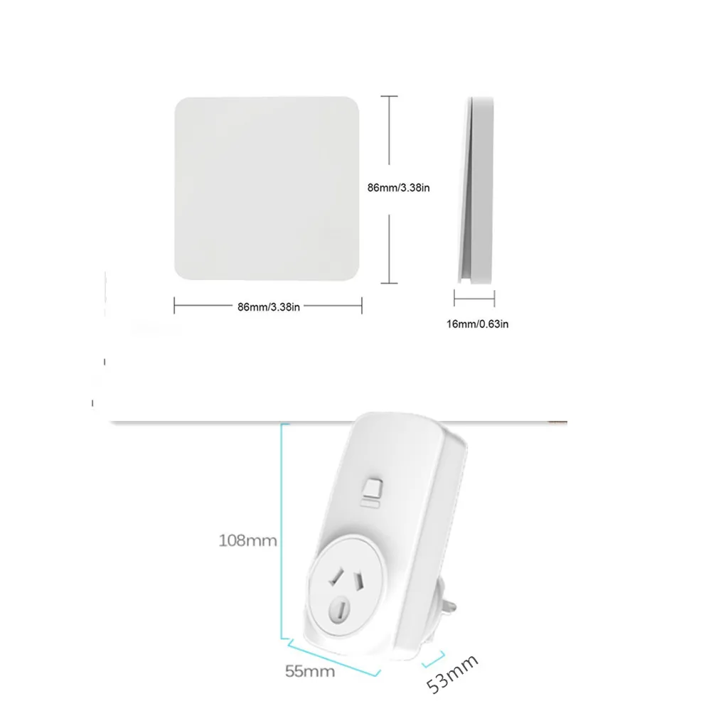 Беспроводная розетка AU Plug 16 А кинетический беспроводной переключатель не