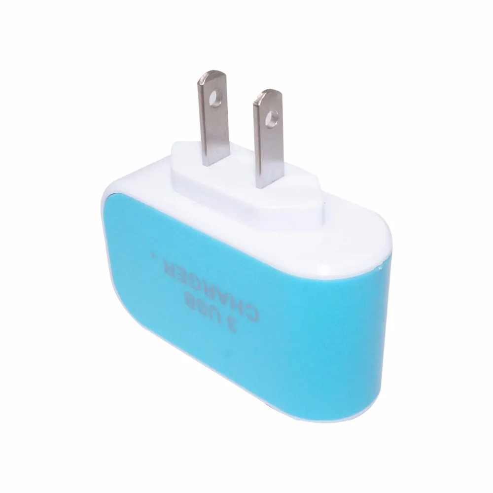 Сетевое зарядное устройство QUWIND с 3 USB портами и вилкой Стандарта США 1 5 А адаптер