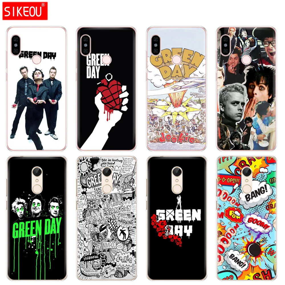 Силиконовый чехол для телефона Xiaomi redmi 5 4 1s 2 3 3s pro PLUS note 4X 4A 5A Green Day Dookie AMERICAN|Бамперы|