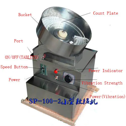 

Pills Counting Machine With 3-Digit Counters Capsule Tablet Counting Machine SP-100-2 Counting Equipment For Tablets