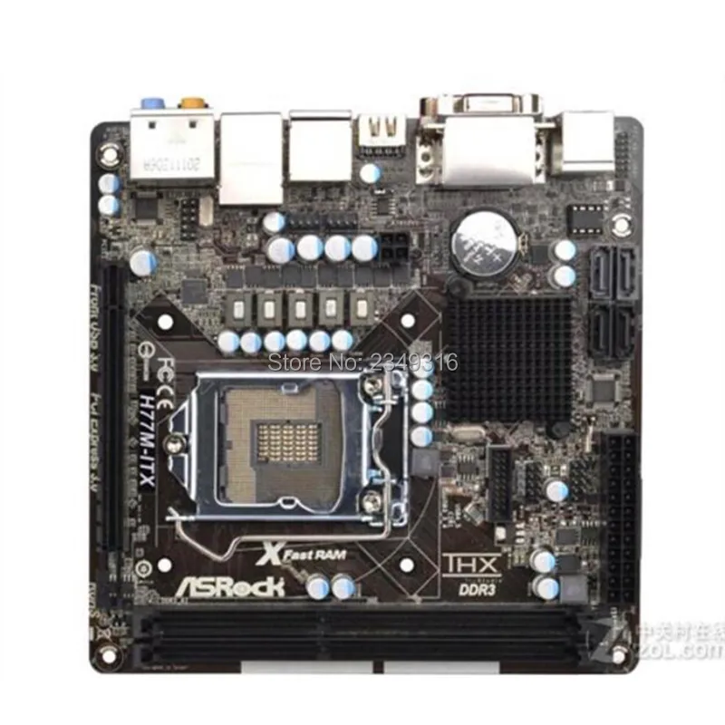 MINI-ITX HTPC для ASRock H77M-ITX использоваться для настольных ПК 1155 Материнская плата H77 гнездо LGA1155 DDR3 SATA3 USB3.0
