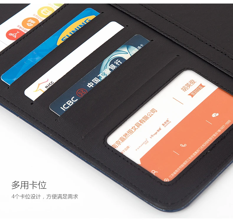 Новое высокое качество кожаный портфель A4 держатель для документов чехол сумка менеджера Бизнес Floder с 12-разрядный калькулятор