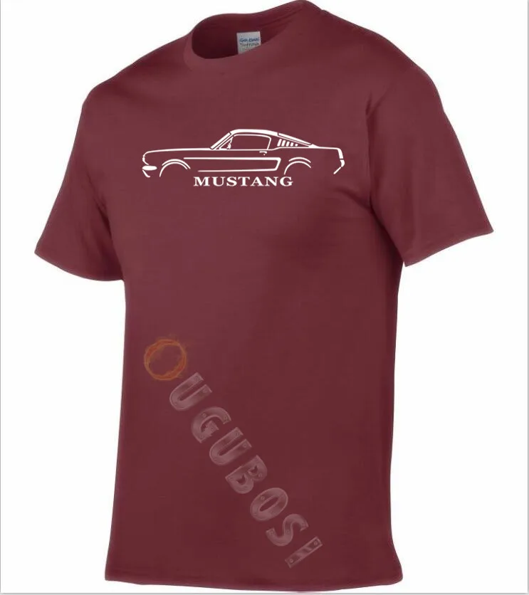 AUTOTEES футболка для FORD CLASSIC MUSTANG FASTBACK автолюбителей|Мужские футболки| |