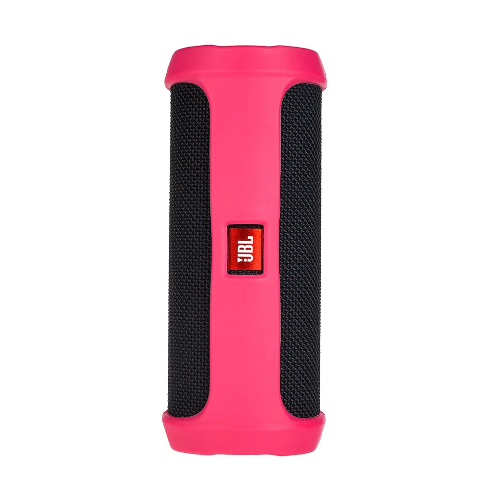 Soft Silicone Pink 2 в 1 жесткий EVA сумка для хранения на молнии+ Мягкий силиконовый чехол для JBL Flip 4 Bluetooth корпуса Динамиков для jbl flip4 чехол - Цвет: Soft Silicone Pink