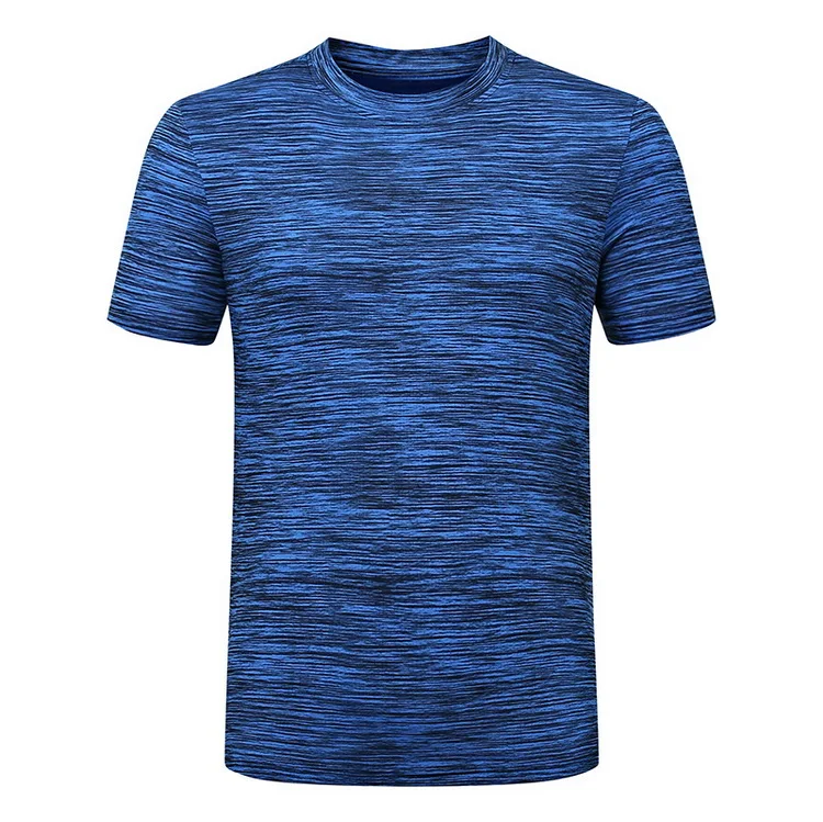 Blue Men's Summer Casual Quick Dry Sports Set Solid 2 Pieces Running Jogging Cycling Sports Gym Tracksuit T-Shirts+ Shorts New,GA345 - Цвет: Blue
