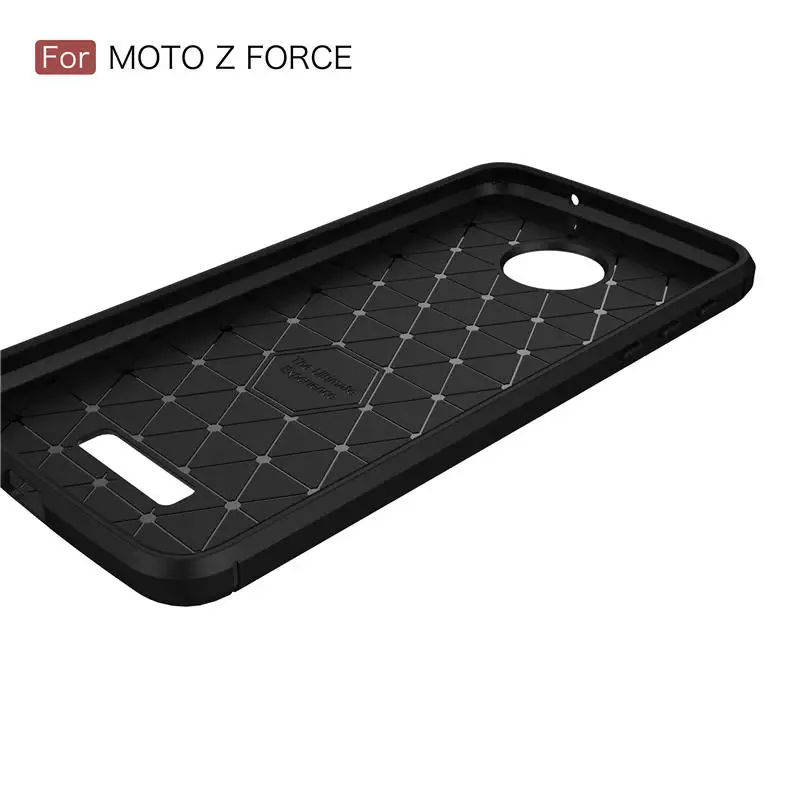 Jdble Новый углерода Волокно рисунок антидетонационных Панцири Чехол для Motorola Z Play