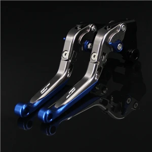 Blue Titanium Золотой+ Титан для Yamaha YFM700 Raptor 700R 700 R 2000-2006 2002 2003 2004 2005 мотоцикла с ЧПУ Регулируемые сцепные рычаги - Цвет: Blue Titanium