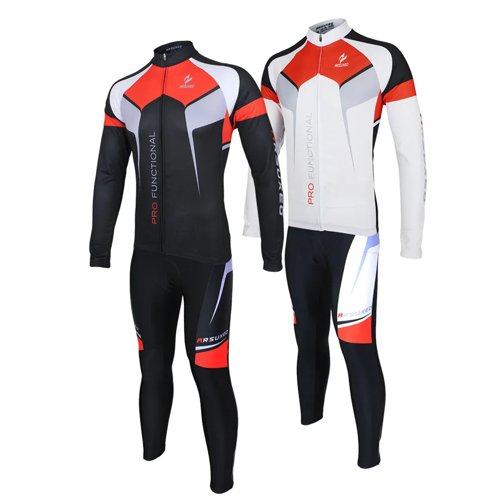 ARSUXEO комплекты для велоспорта мужская спортивная одежда костюм велосипеда улицы