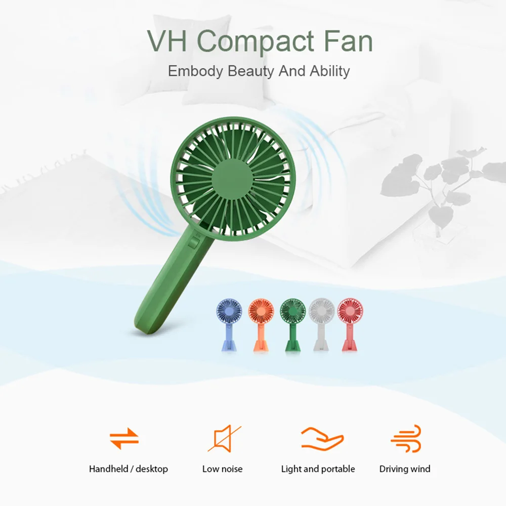 Оригинальный портативный ручной вентилятор Xiaomi Mijia VH с перезаряжаемой