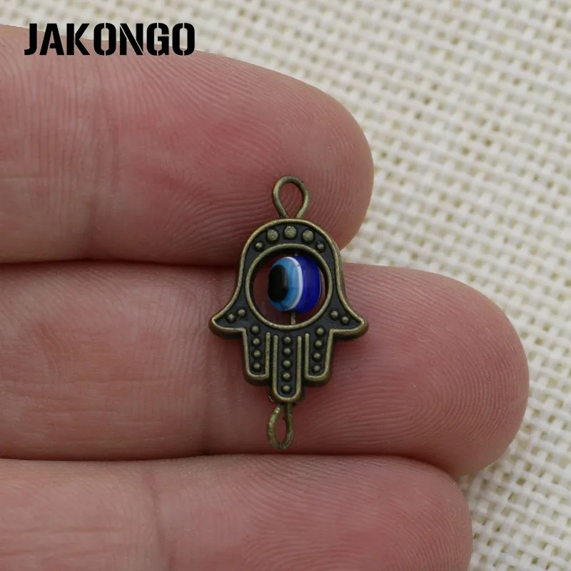 JAKONGO Античная Посеребренная 1 Хамса ручной разъем для изготовления ювелирных
