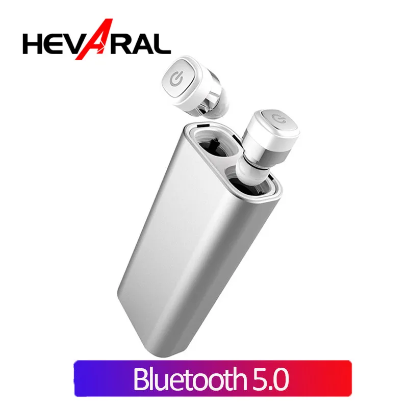 Hevaral TWS Bluetooth 5,0 наушники с зарядным устройством HIFI стерео звук истинные беспроводные наушники IPX7 водонепроницаемые невидимые наушники