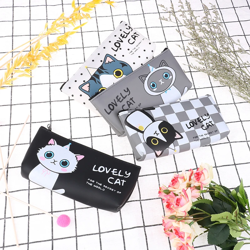 1 шт. прозрачный ПВХ карандаш кактус чехол холщовые школьные принадлежности