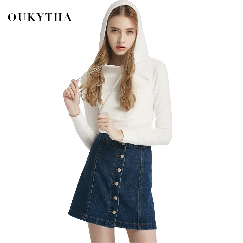 Oukytha 2018 весенние толстовки с длинным рукавом круглым вырезом повседневные