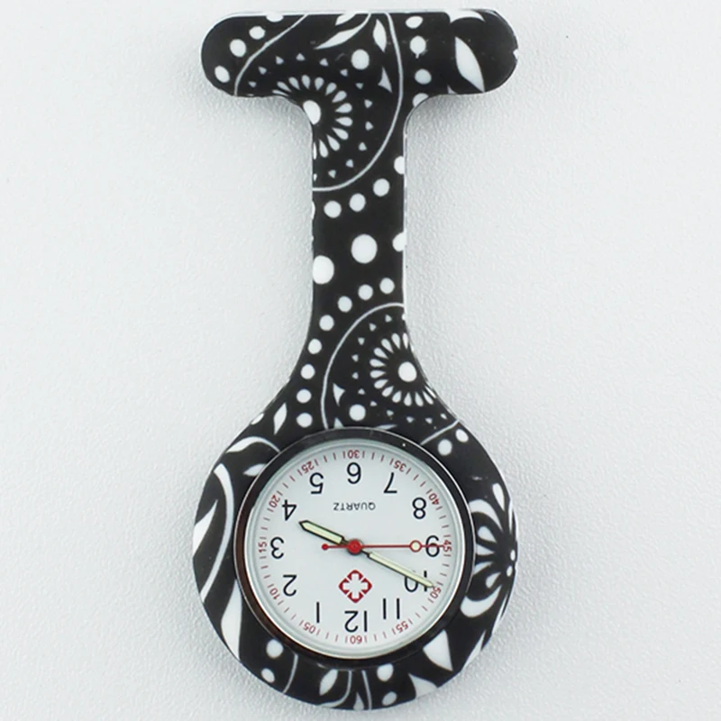 FOB Silicone Nurse Watch for Doctor Gift Cow Pattern Japan Movt High Quality Brand Hospital Pocket ALK VISION |