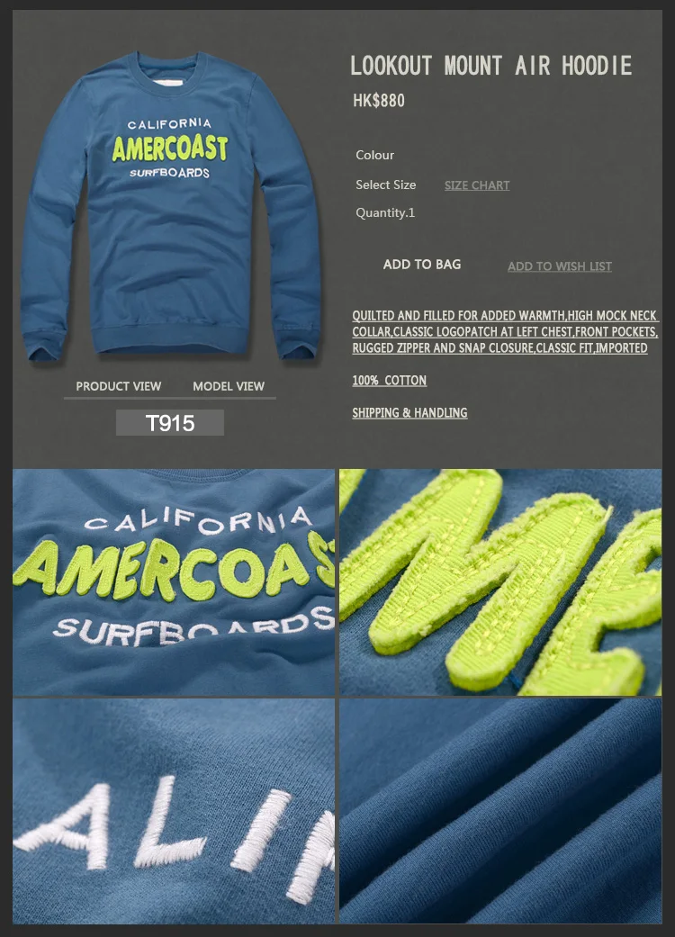 Amercoast/весенне-осенний комплект с футболкой с длинными рукавами и круглым вырезом 90