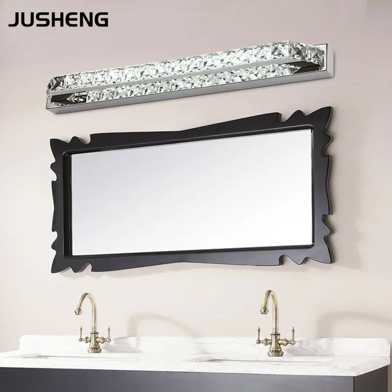 JUSHENG современные линейные Ванная комната светодиодный туалетное зеркало со