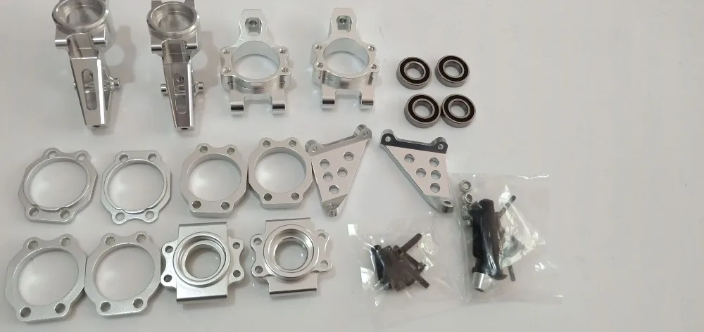 

baja 5b 5t 5sc alloy front and rear wheel hub carrier set
