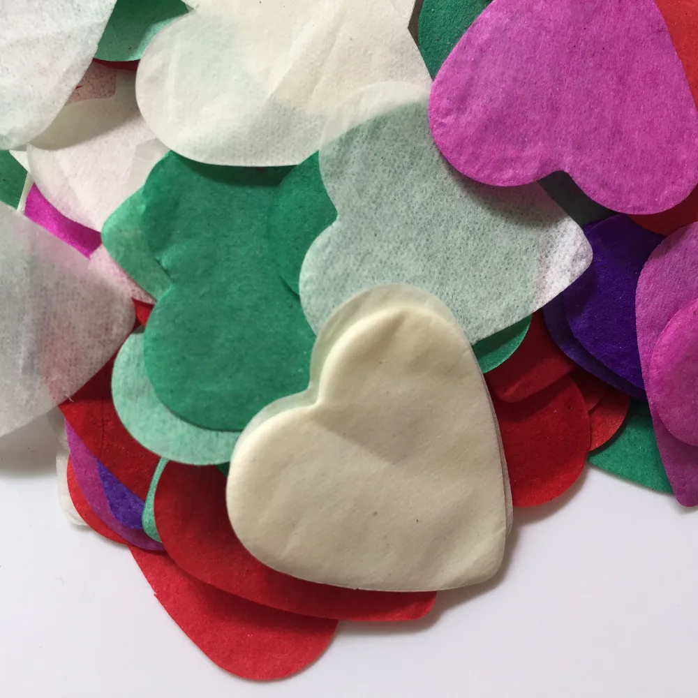 6000 шт Свадебные Бумажные конфетти ткани цвета радуги деревенские для украшения