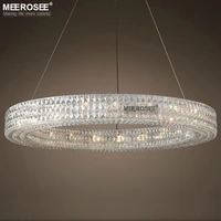 luxury round crystal chandelier light large luminaires hanging lighting for restaurant hotel project crystal lamp lamparas