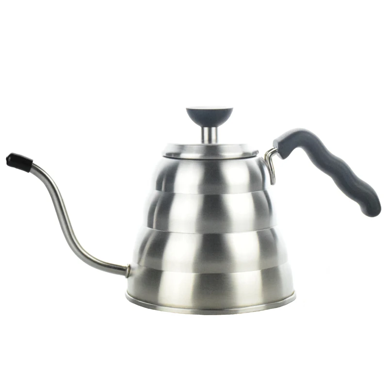 Экологичный кофейник V60 с гусиной шеей и термометром из нержавеющей стали 304 1200 мл