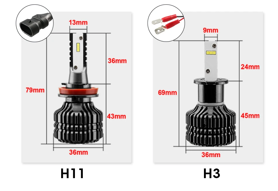 CARLitek мини H7 H4 Светодиодный лампа фары для автомобиля 52 Вт 9000LM 6000 К 4300 К H11 H1 9005 HB3 9006 HB4 CSP чипы авто света фар лед лампы для авто светодиодные лампы для авто линзы для фар лампа светодиодная