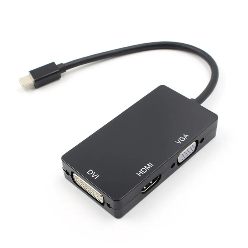 Buyincoins мини Дисплей Порты и разъёмы к VGA HDMI DVI совместимому с 1080P адаптер Thunderbolt Для